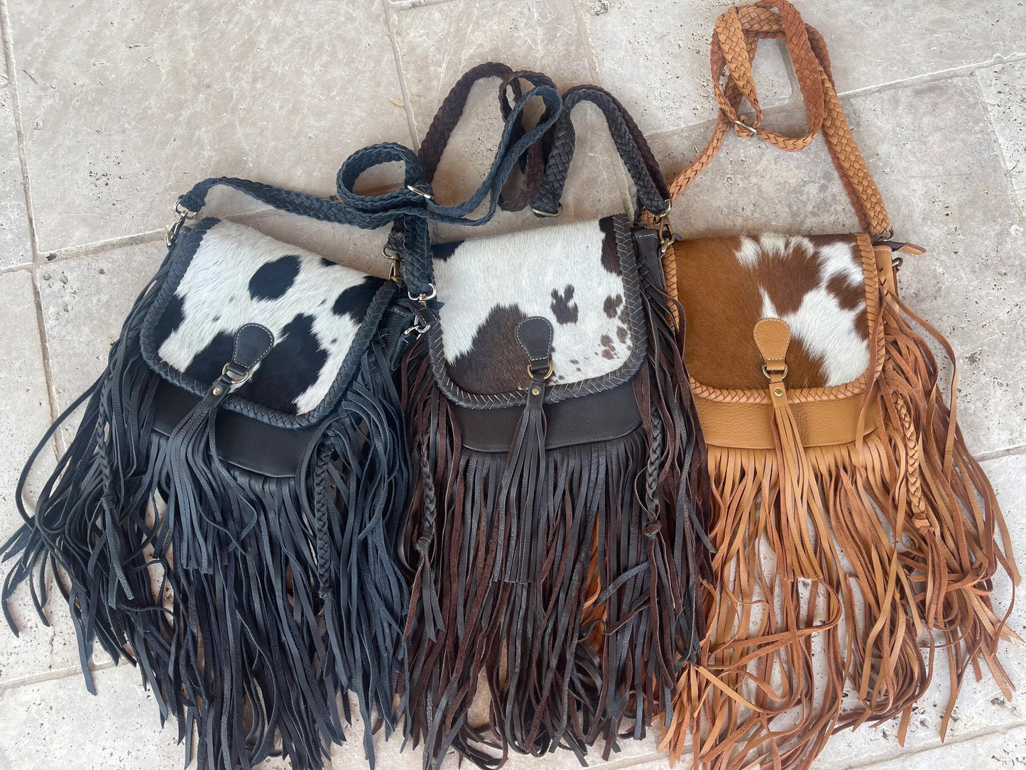 Something To Say Genuine Hairon Cowhide Leather Crossbody