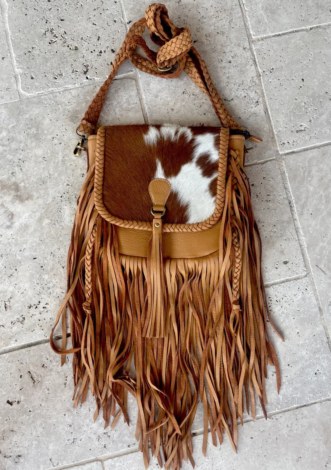 Something To Say Genuine Hairon Cowhide Leather Crossbody