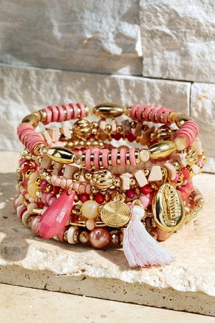 Think Pretty Metal Boho Multi Layered Bracelet