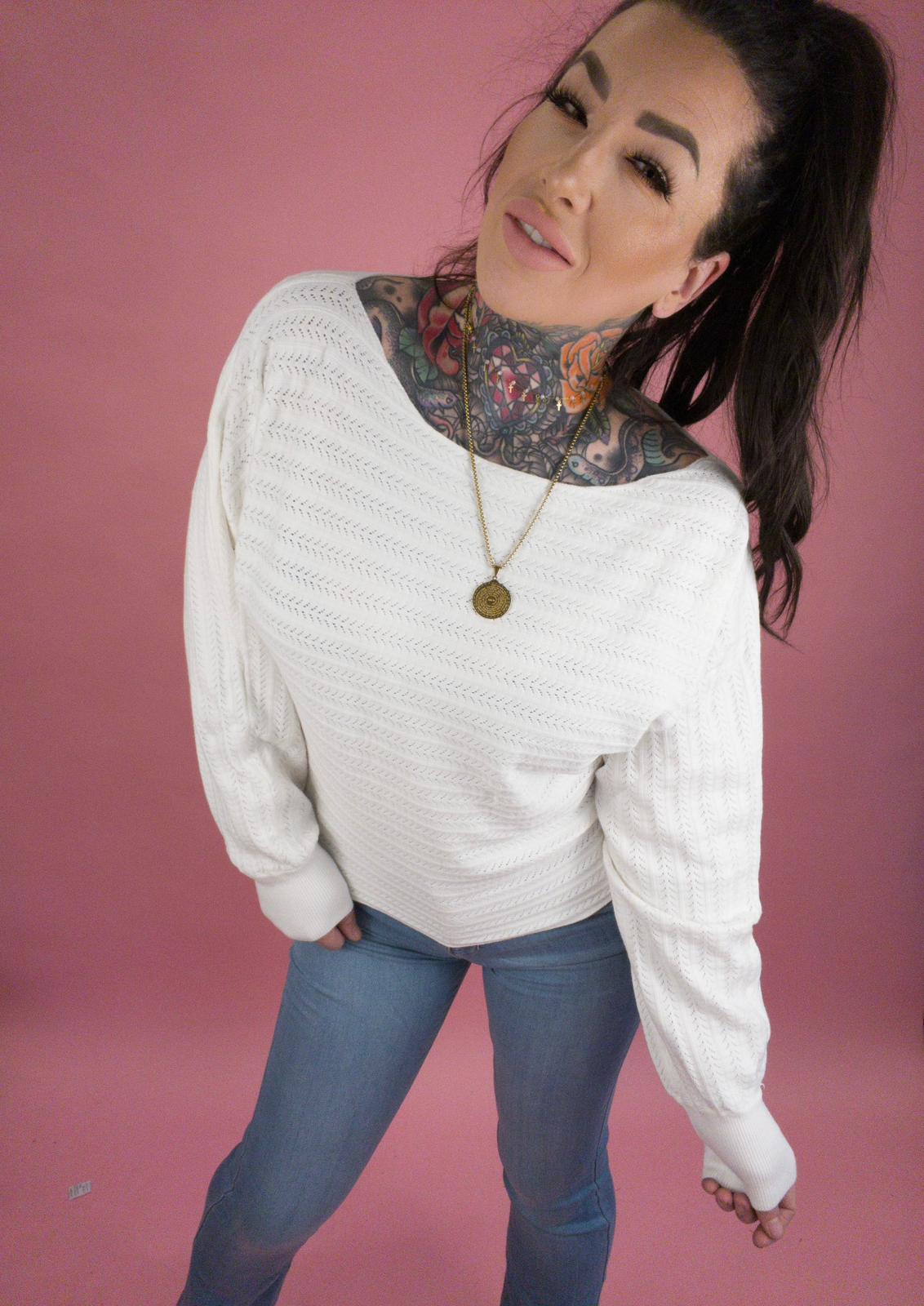 When In Rome Wide Neck Sweater