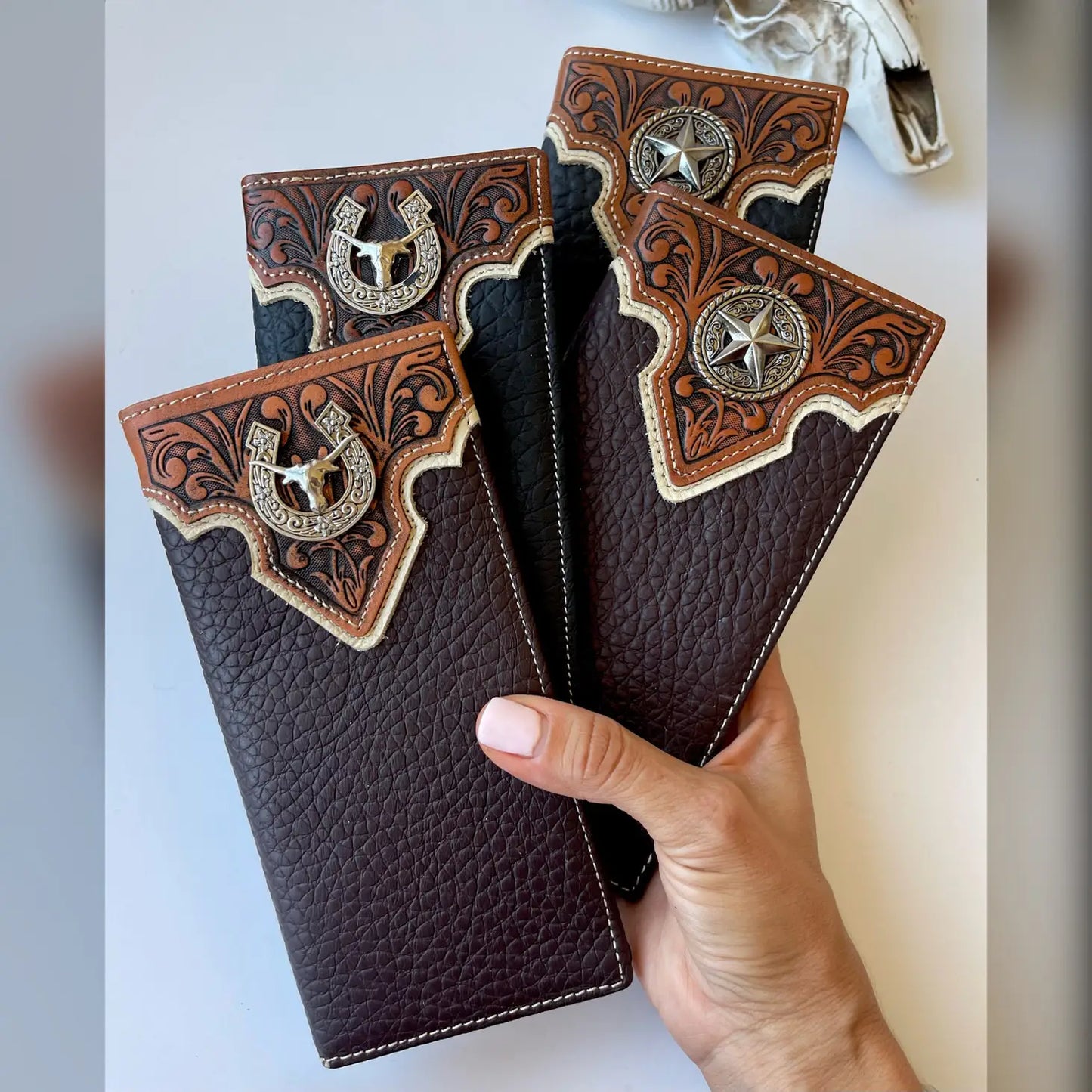 Twisted Texan Bifold Leather Wallet