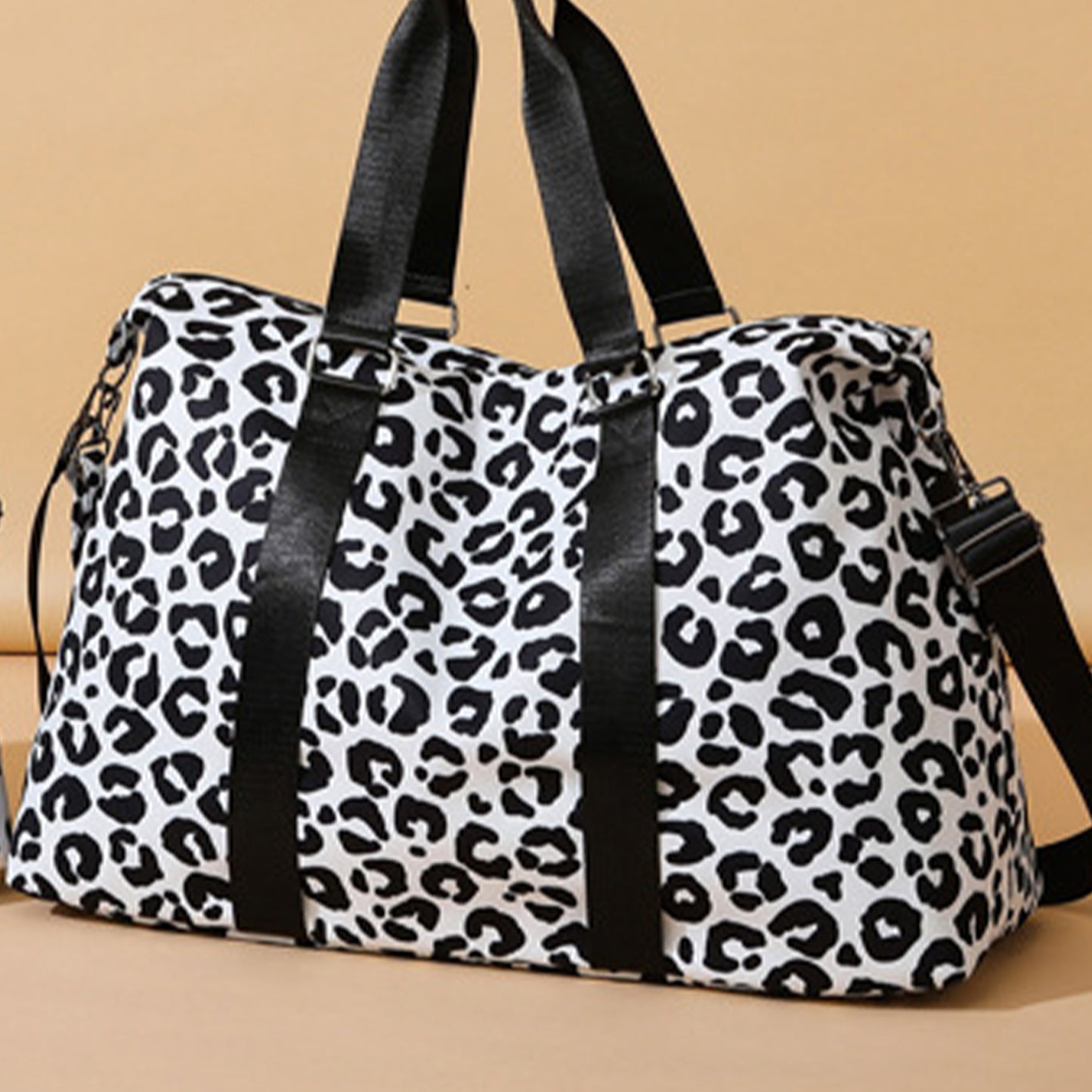 Whiskers And Purrs Animal Print Travel Bag