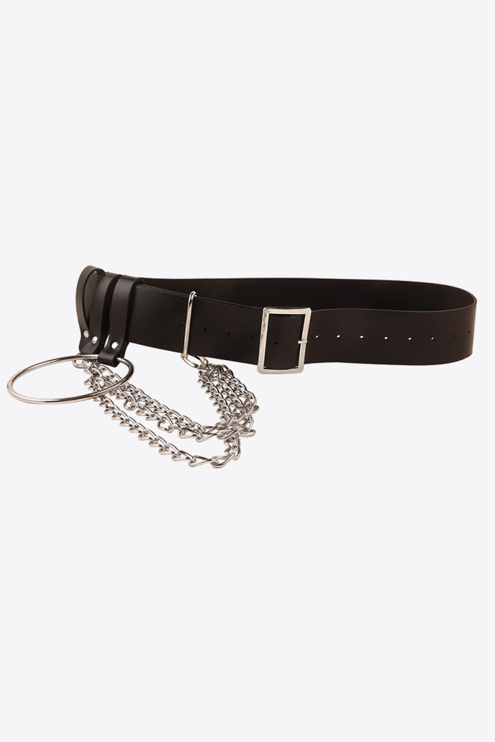 Rock Me Steady PU Belt with Chain - BP