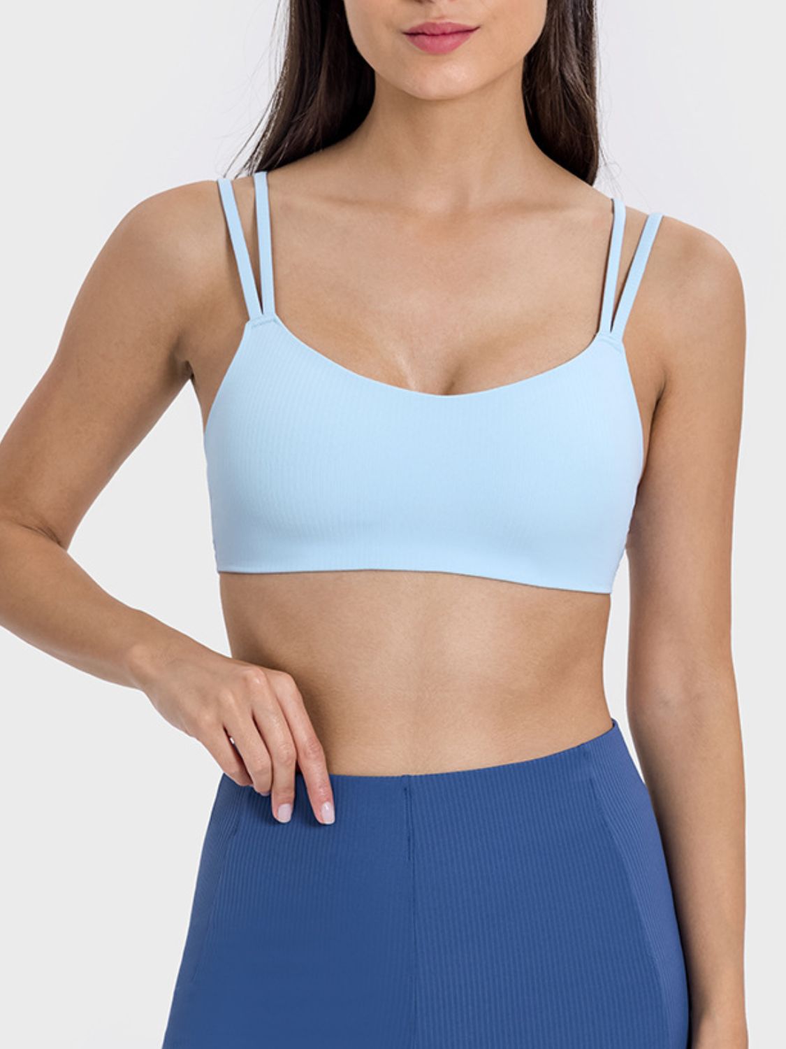 Simply Fetching Scoop Neck Double Strap Active Cami (Multiple Colors)