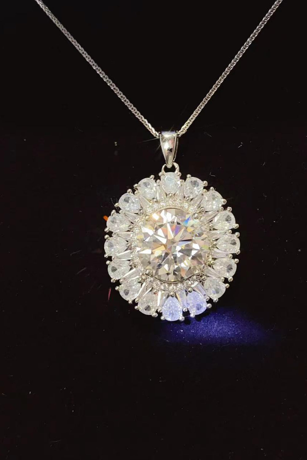 The Gleason 5 Carat Moissanite 925 Sterling Silver Necklace - BP