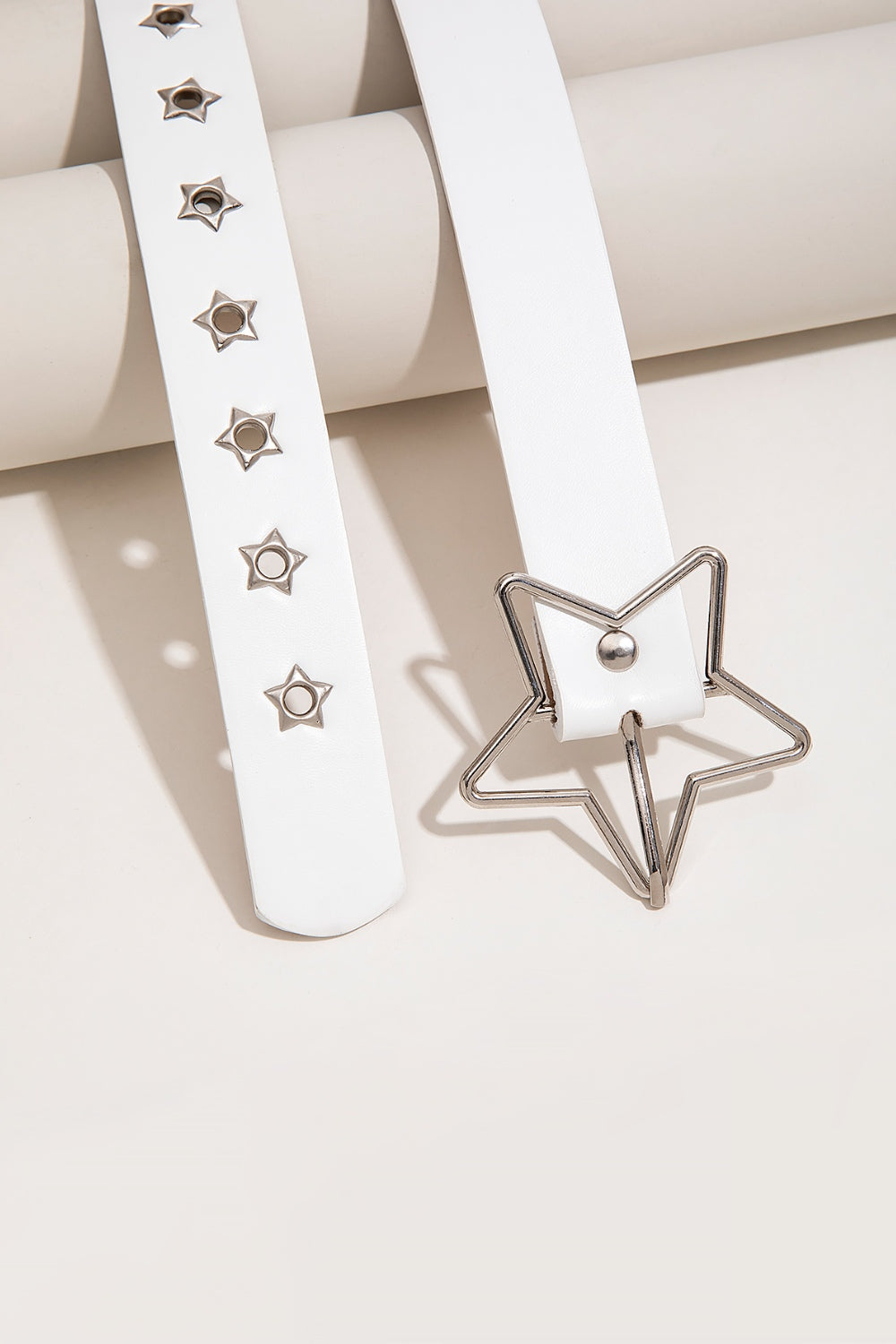 The Stars Align Leather Star Shape Buckle Belt