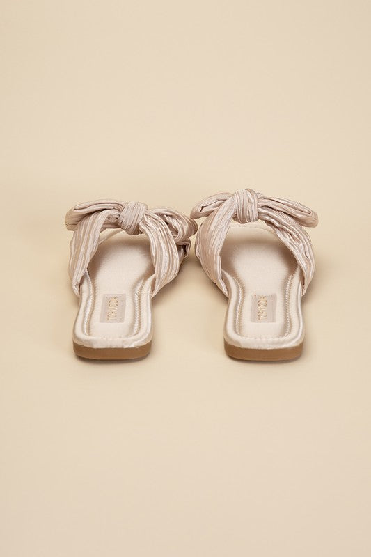 Gemma Bow Flat Slides (Multiple Colors) - BP