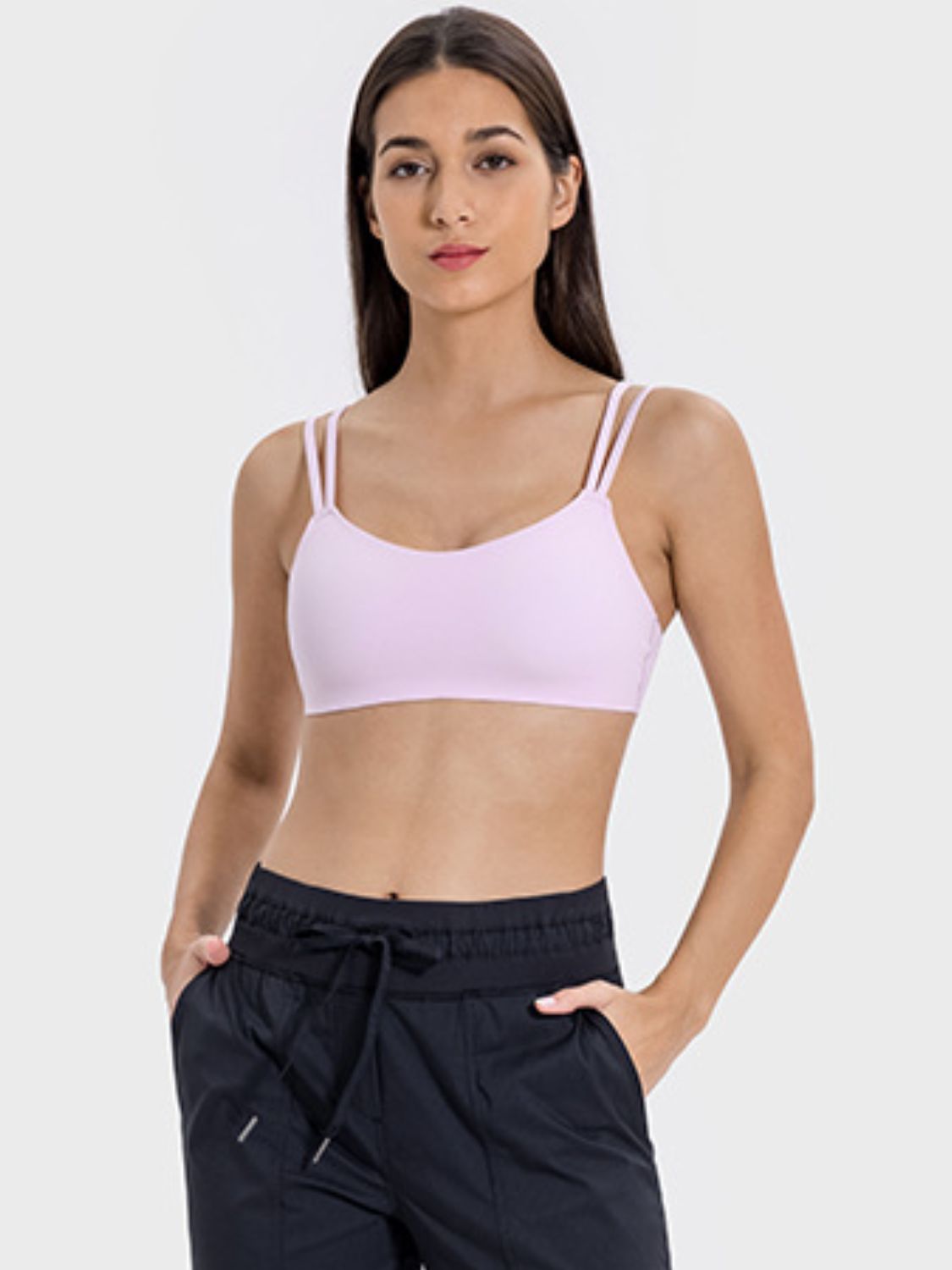 Simply Fetching Scoop Neck Double Strap Active Cami (Multiple Colors)