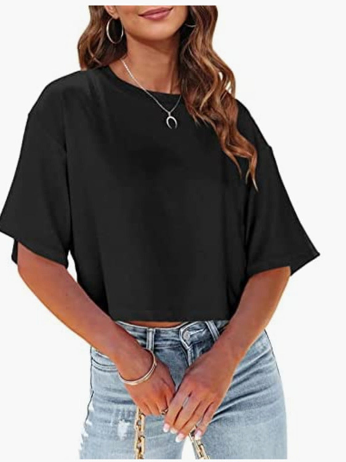 Just The Base Round Neck Half Sleeve T-Shirt (Multiple Colors)