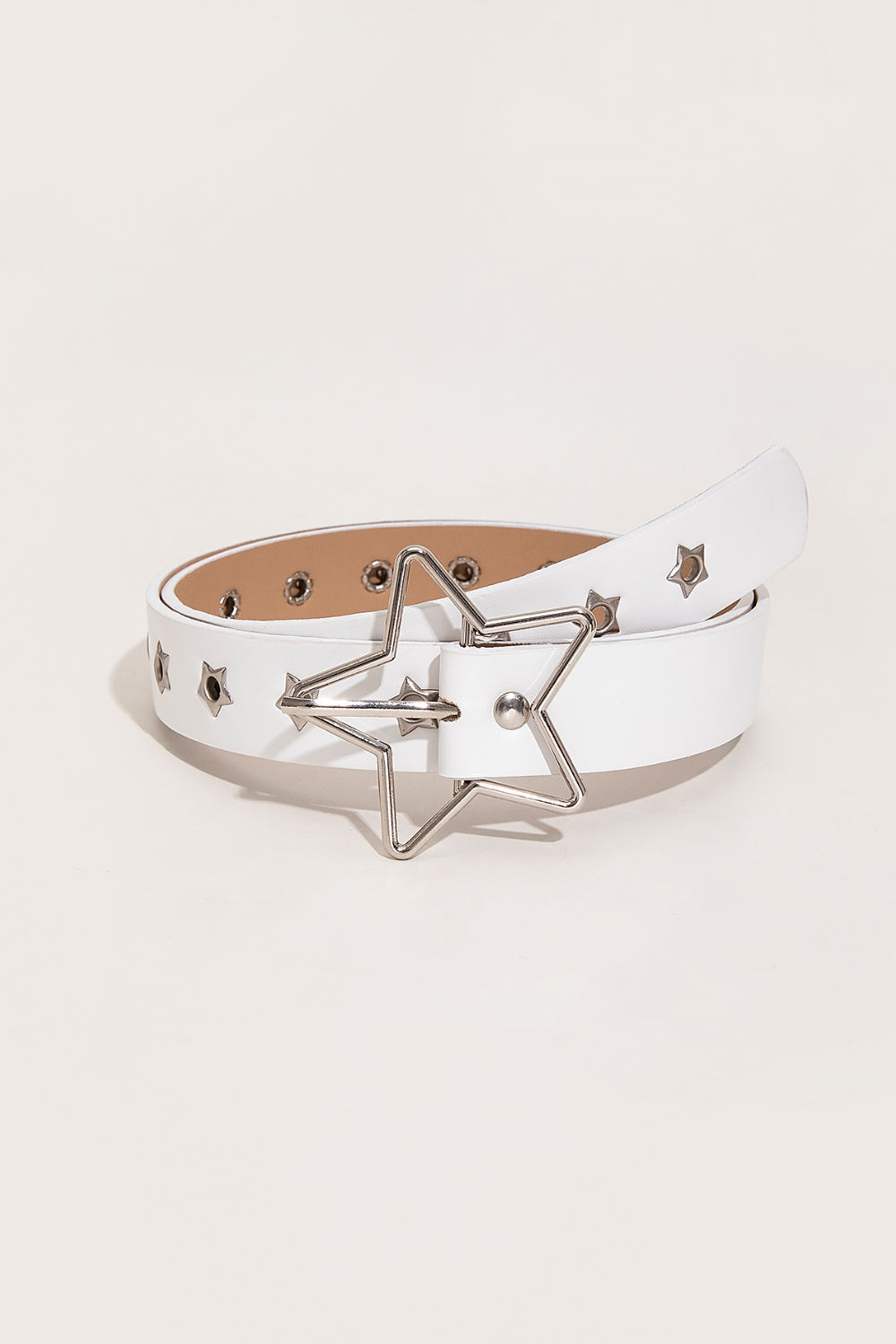 The Stars Align Leather Star Shape Buckle Belt