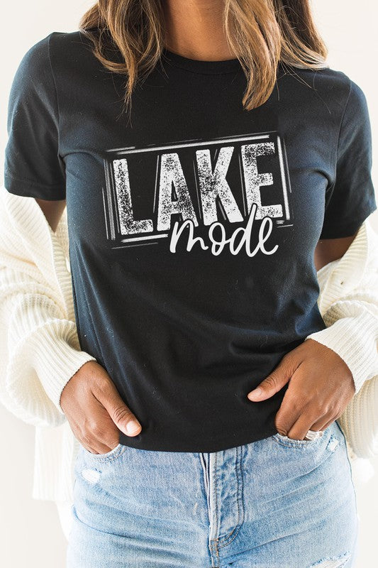 Lake Mode Summer Break Vacation Swim Graphic Tee (Multiple Colors) - BP