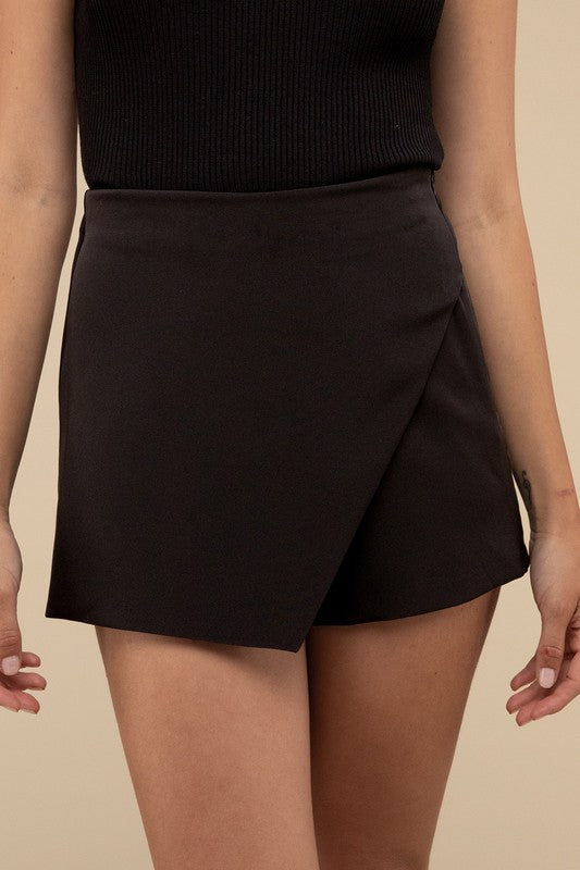 Big Ego High Waist Asymmetrical Skort (Multiple Colors) - BP