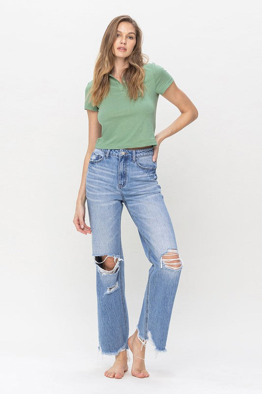 Vervet Rosemary 90's Vintage Super High Rise Flare Jeans - BP