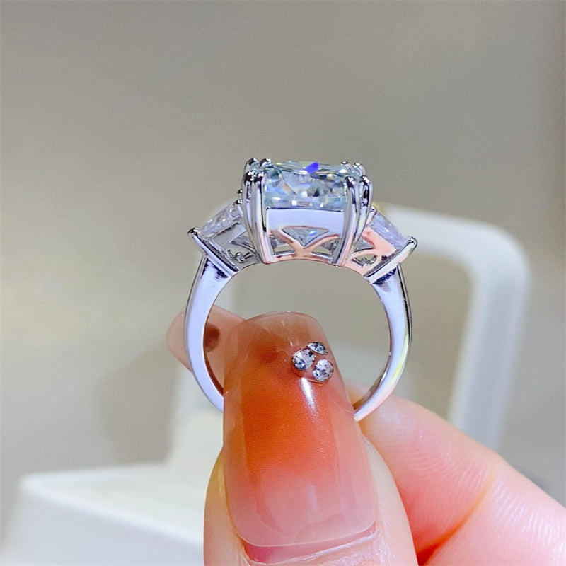 Cherice 5 Carat Moissanite 925 Sterling Silver Ring