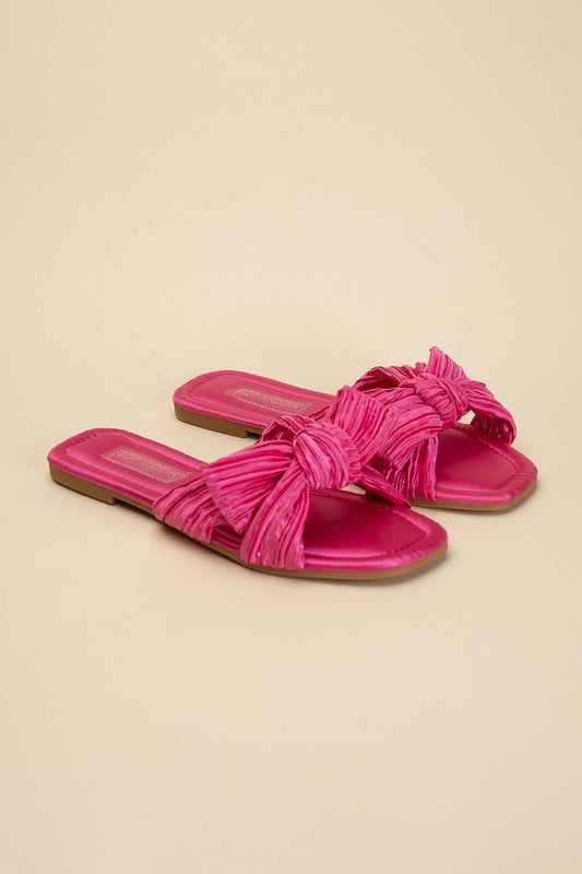 Gemma Bow Flat Slides (Multiple Colors) - BP