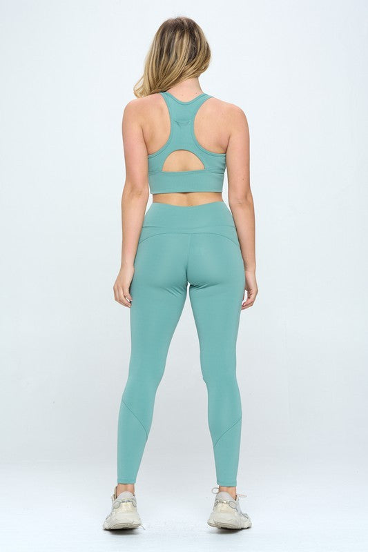 OTOS Two Piece Activewear Set with Cut-Out Detail (Multiple Colors) - BP