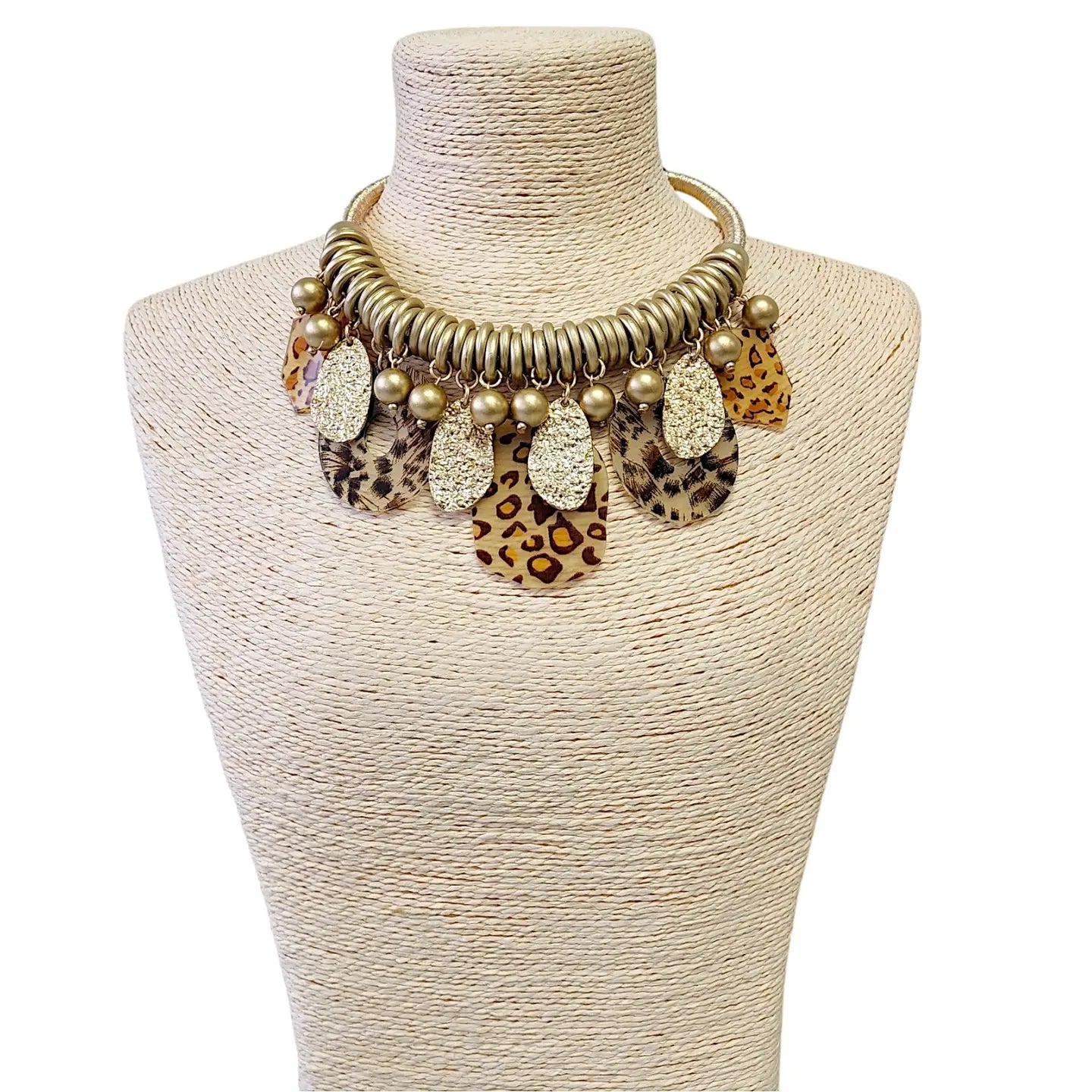 Lucrative Desires Leopard Tortoise Shell Necklace