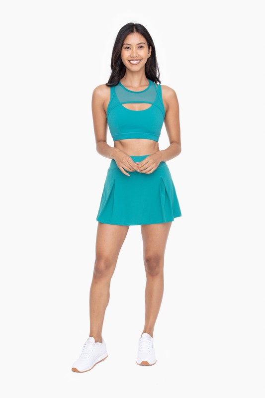 Match Up Two Pleat Active Tennis Skort (Mono B/Multiple Colors)