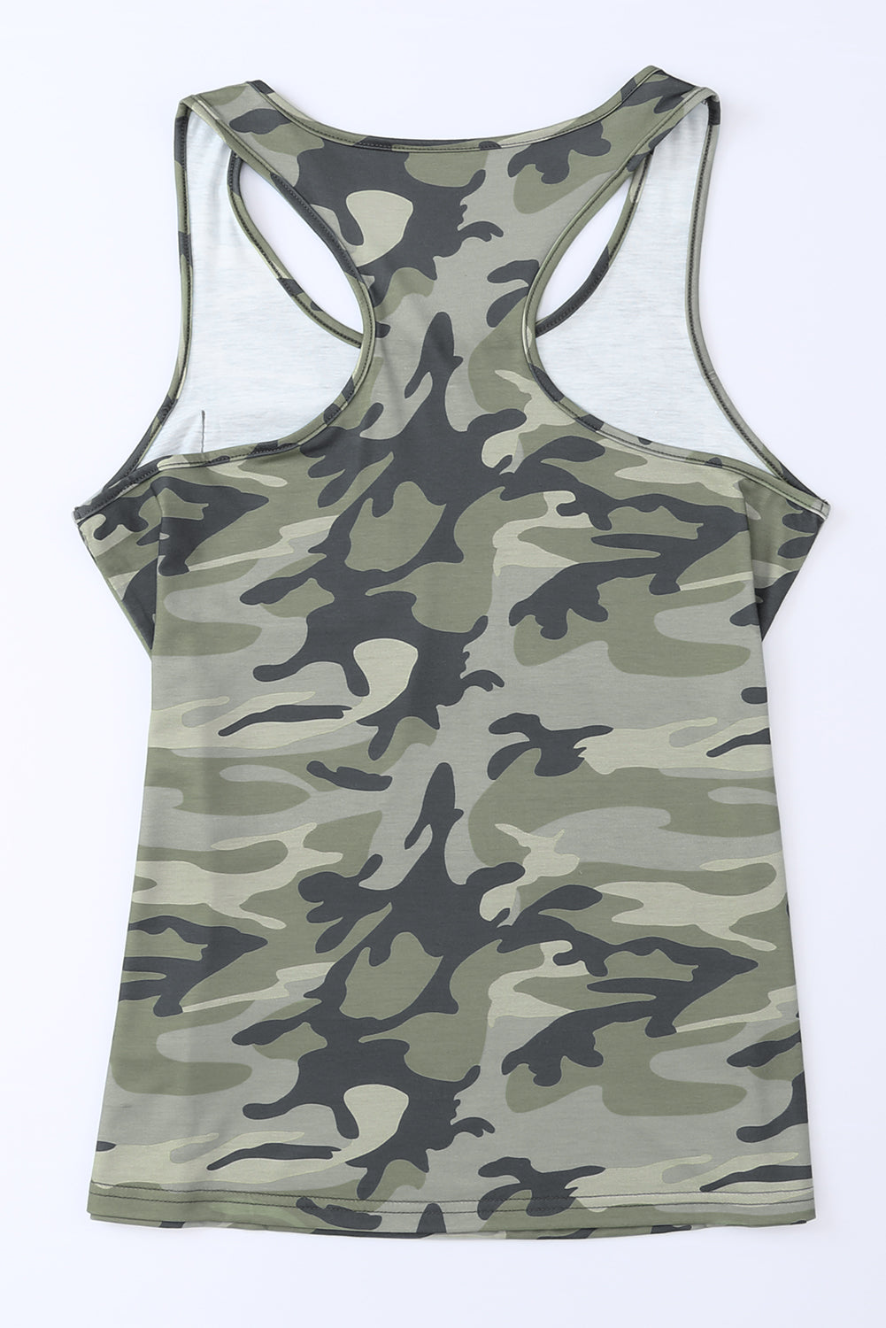 I Pledge Allegiance Camouflage Wide Strap Tank- BP