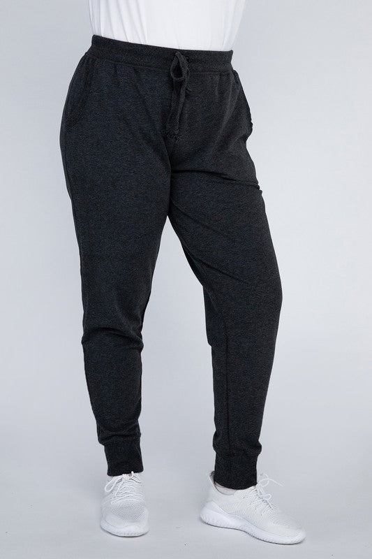 (1X-3X) Comfy Always Jogger Pants (Multiple Colors) - BP