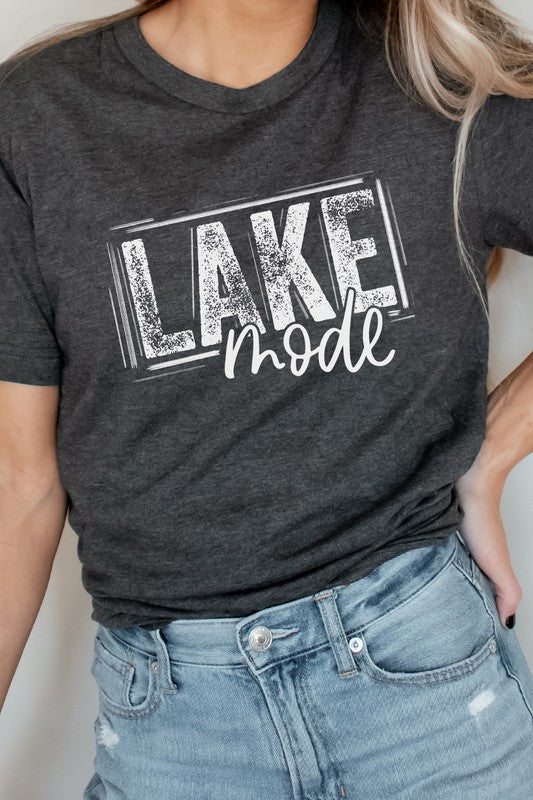 Lake Mode Summer Break Vacation Swim Graphic Tee (Multiple Colors) - BP