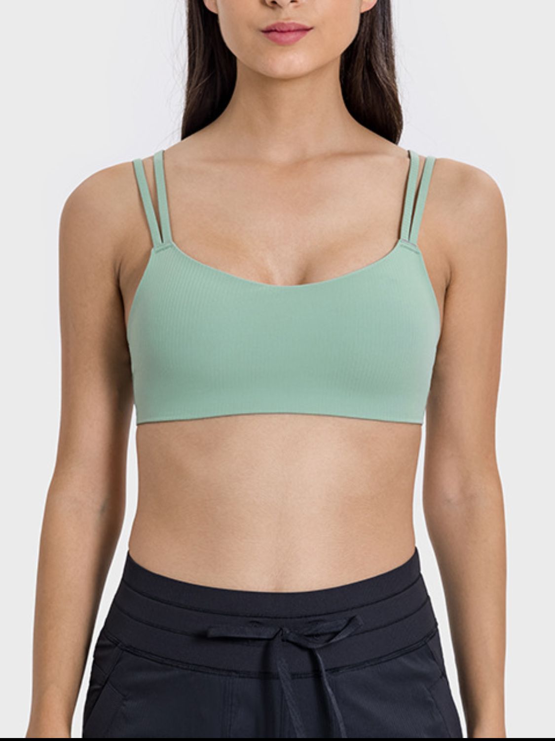 Simply Fetching Scoop Neck Double Strap Active Cami (Multiple Colors)