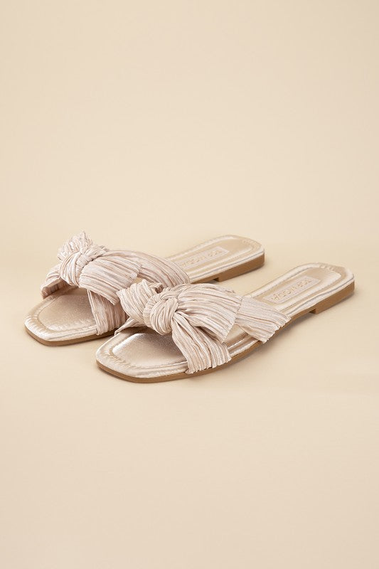 Gemma Bow Flat Slides (Multiple Colors) - BP