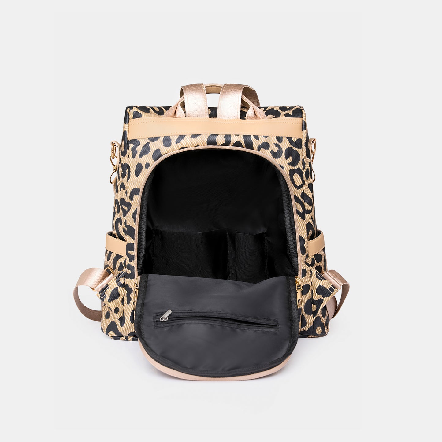 Cheetah Speed Leopard PU Leather Backpack Bag