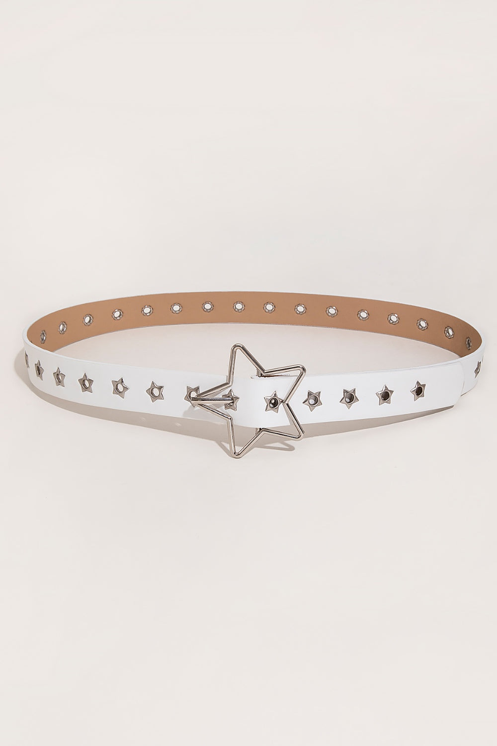 The Stars Align Leather Star Shape Buckle Belt