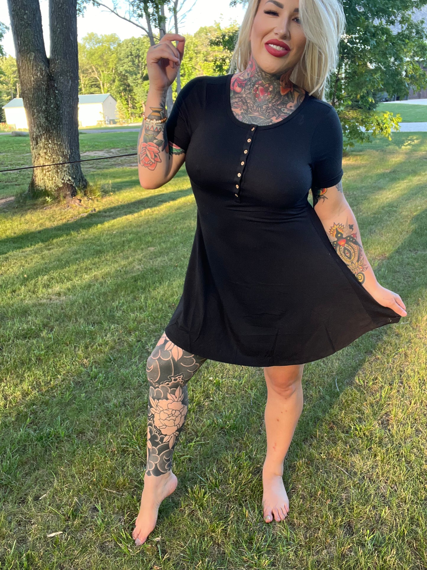 Love Letters Button Down Dress (NEW COLORS)