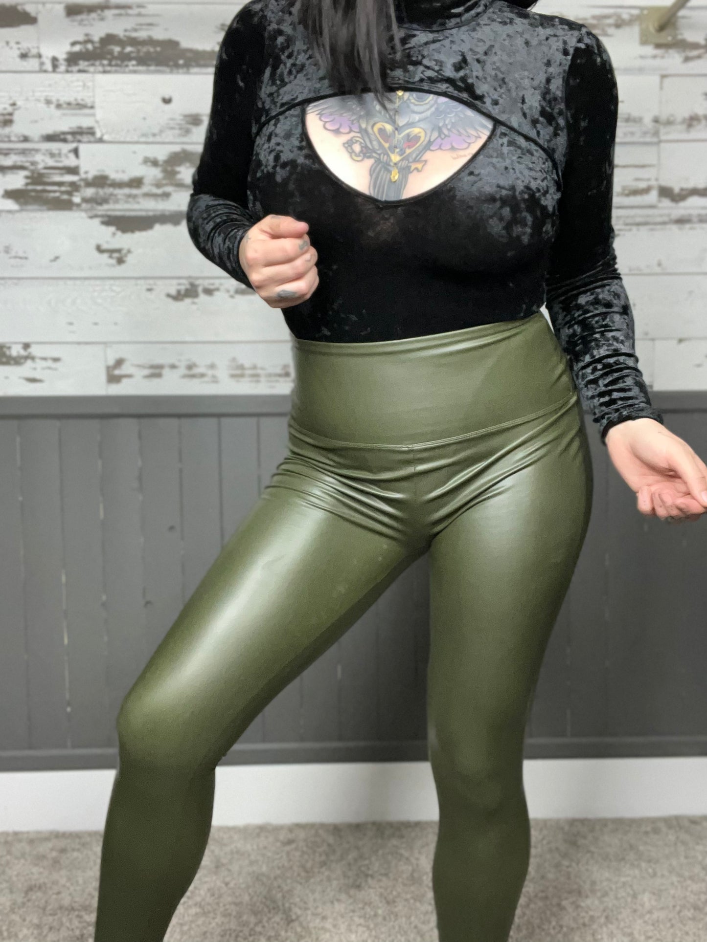 Like A Boss High Rise Faux Leather Leggings **NEW COLOR OPTIONS