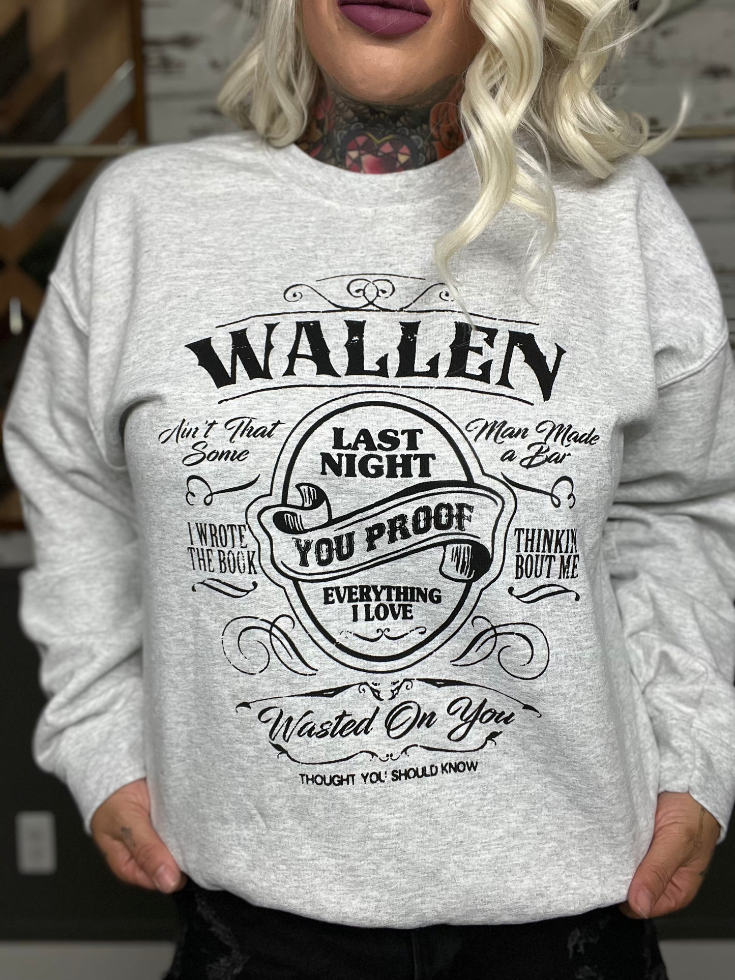 Last Night Graphic Sweatshirt