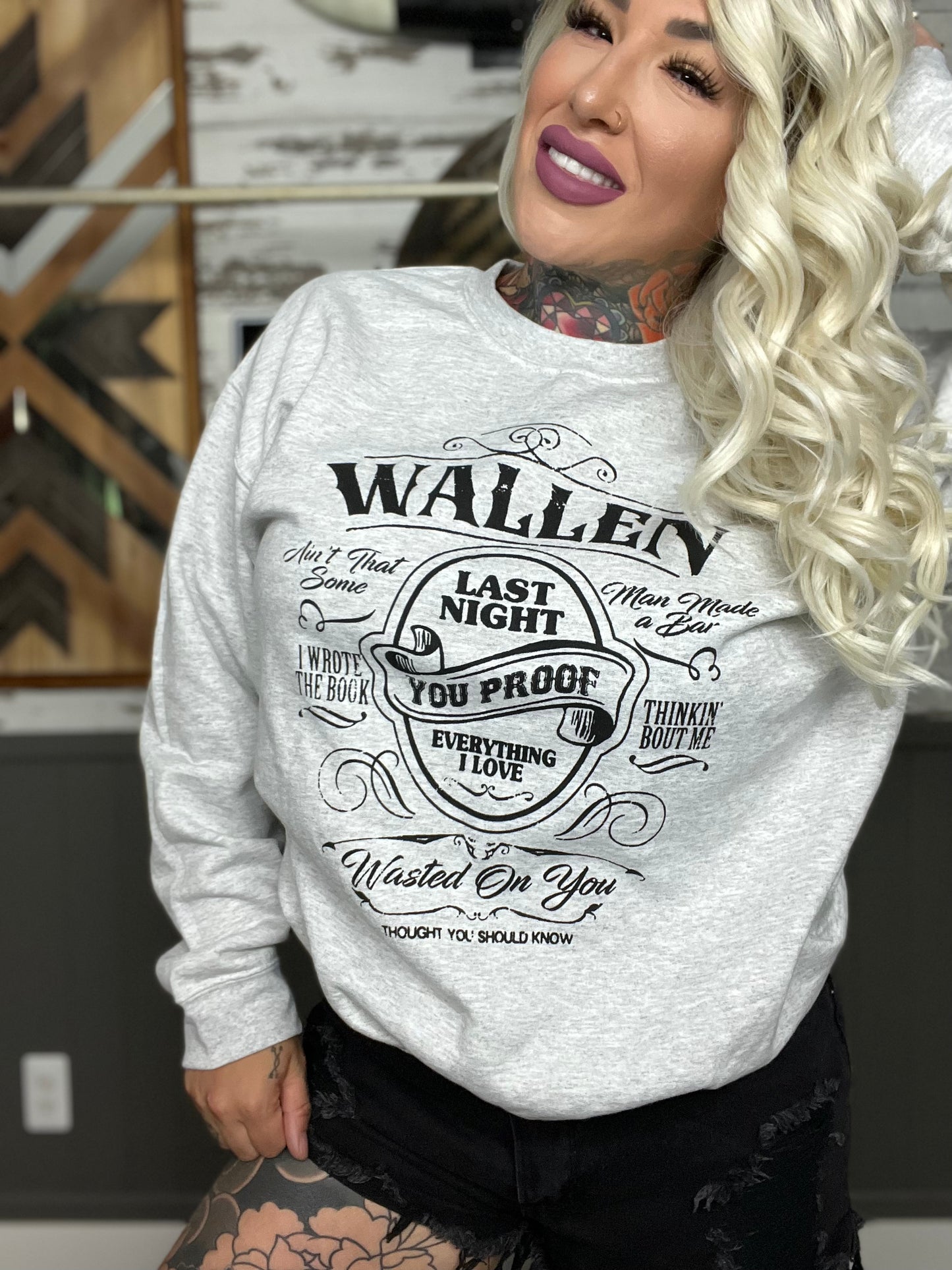 Last Night Graphic Sweatshirt