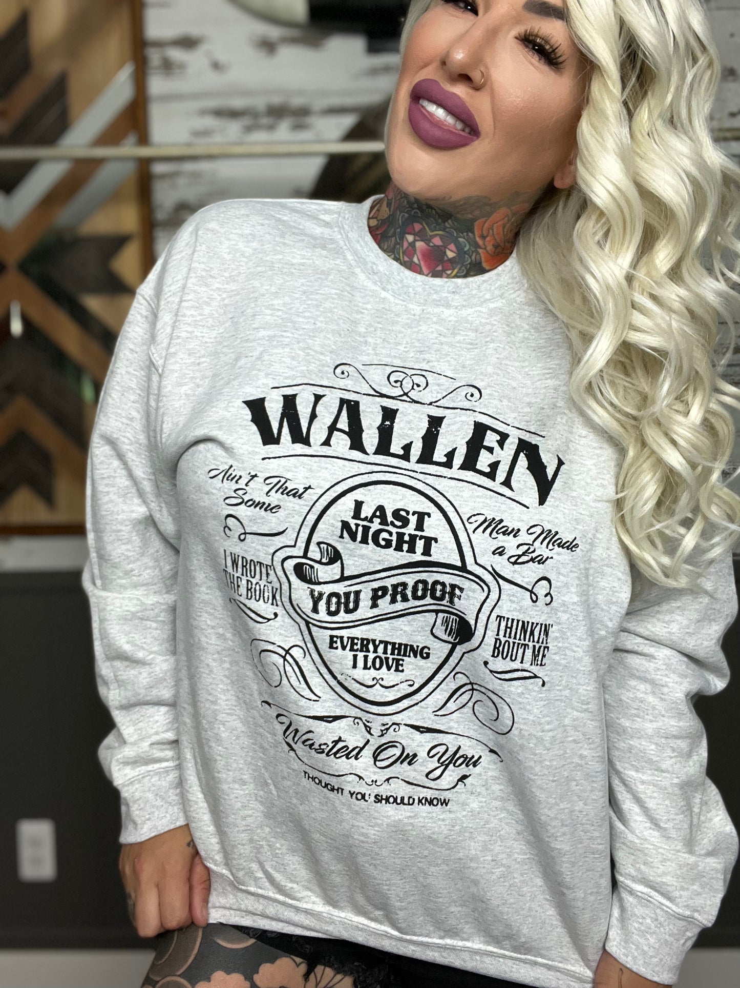 Last Night Graphic Sweatshirt