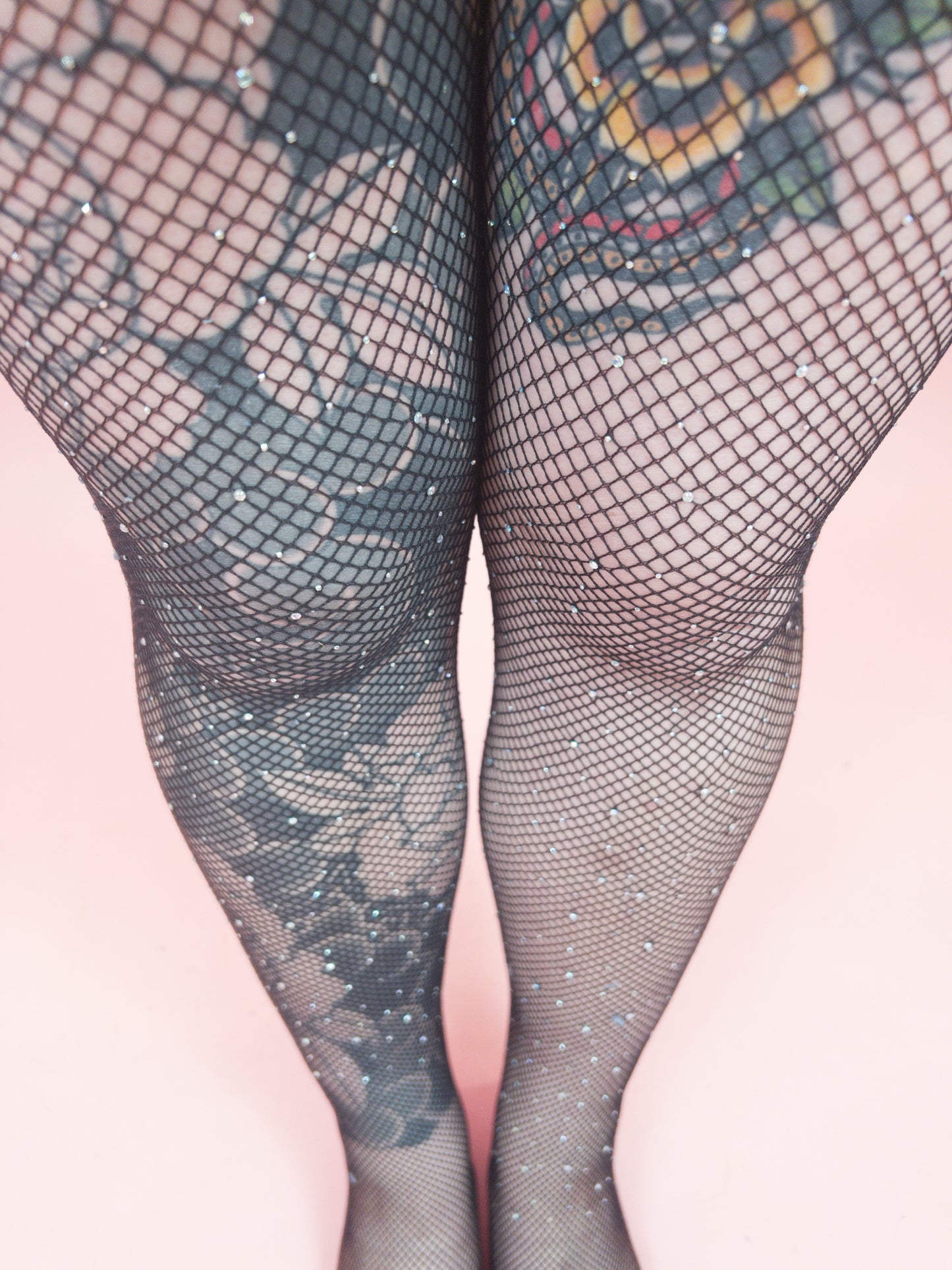 Ready For Anything Rhinestone Fish Net Tights