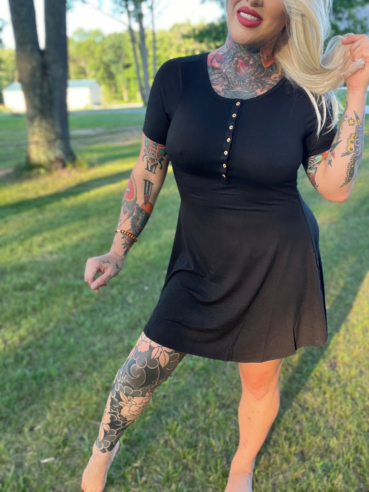 Love Letters Button Down Dress (NEW COLORS)