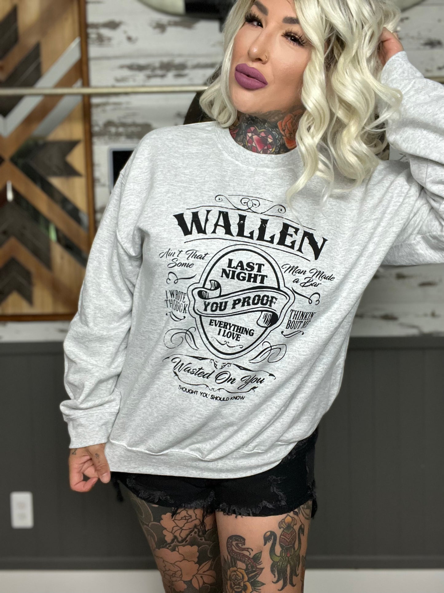 Last Night Graphic Sweatshirt