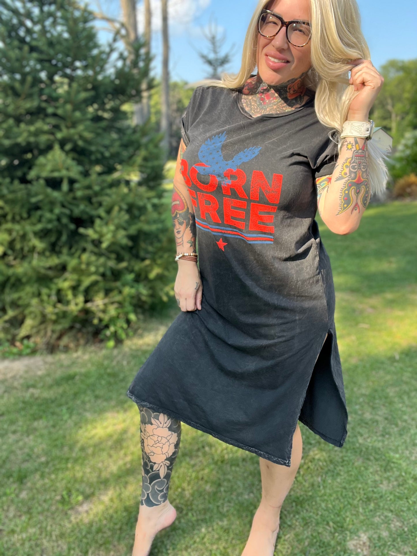 Born Free Graphic Dress