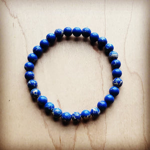 Royal Blue Regalite Beads Bracelet