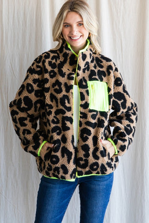 You're An Animal Leopard Fleece Jacket