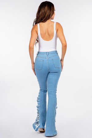 Cut Above The Rest Distressed Flare Jeans *M.A.P*