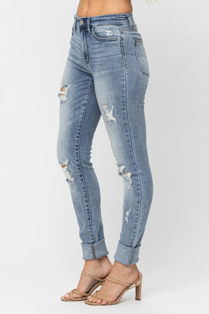 Losing Control Distressed Skinny Jeans *Judy Blue*