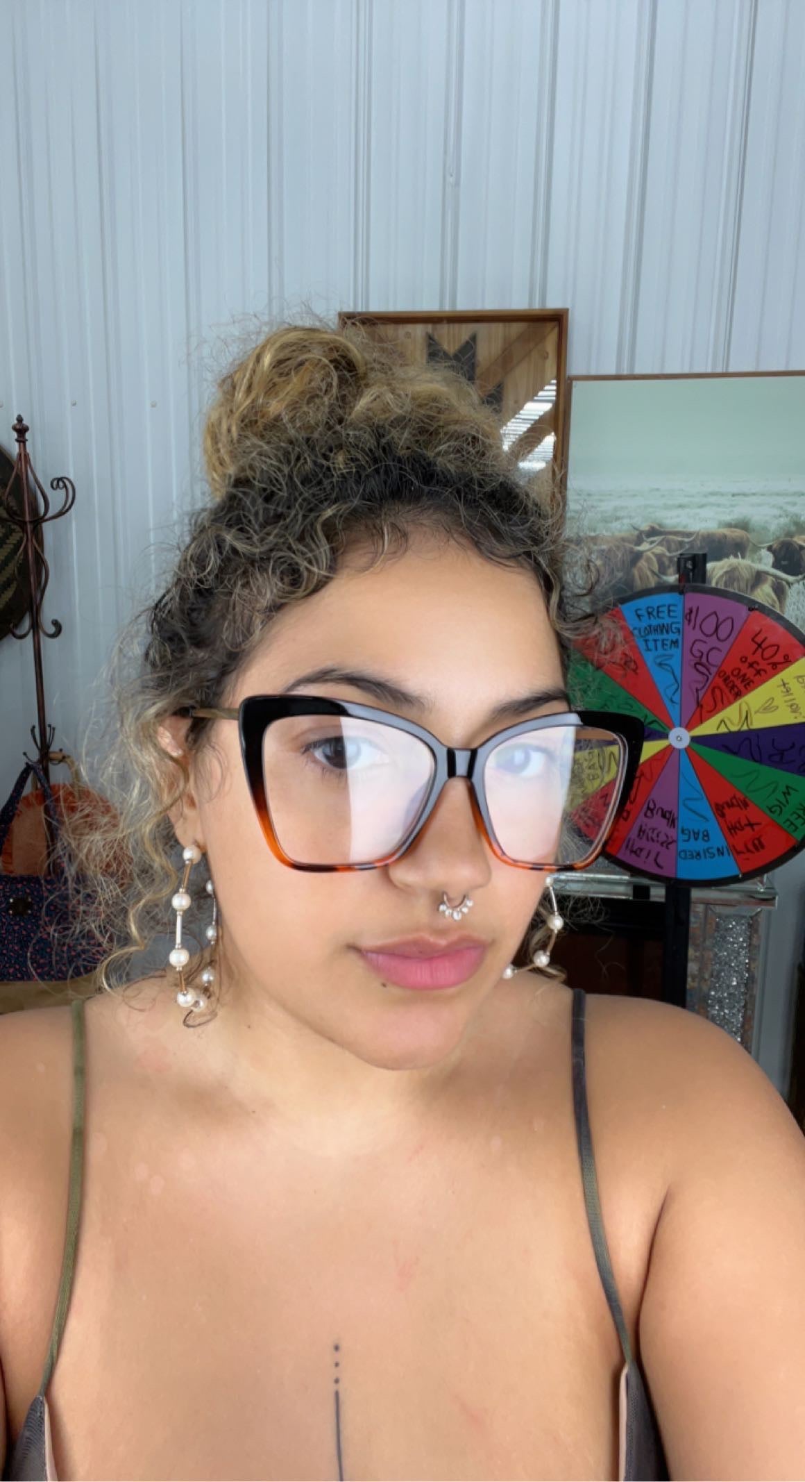 Oversized Cat Eye Bluelight Glasses
