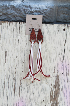 Ponderosa Leather Tassel Earrings (Various Colors)