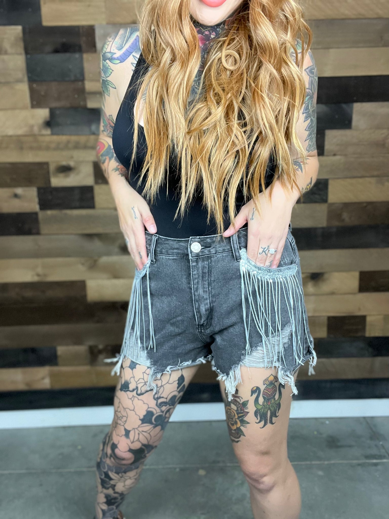 *HOT NEW COLORS* Ryder Frayed Fringe Denim Shorts