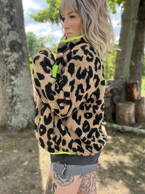 You're An Animal Leopard Fleece Jacket