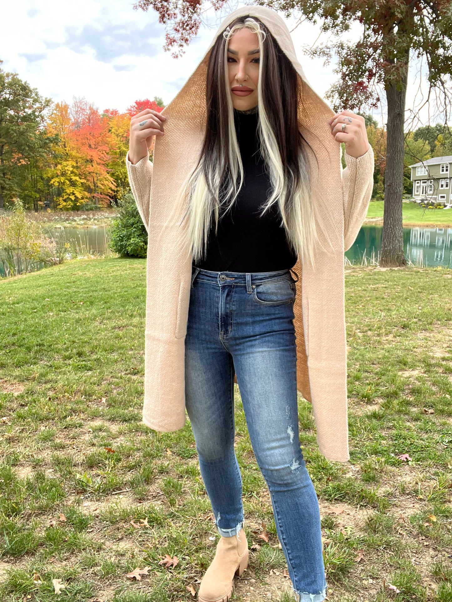 Time To Chill Hooded Cardigan