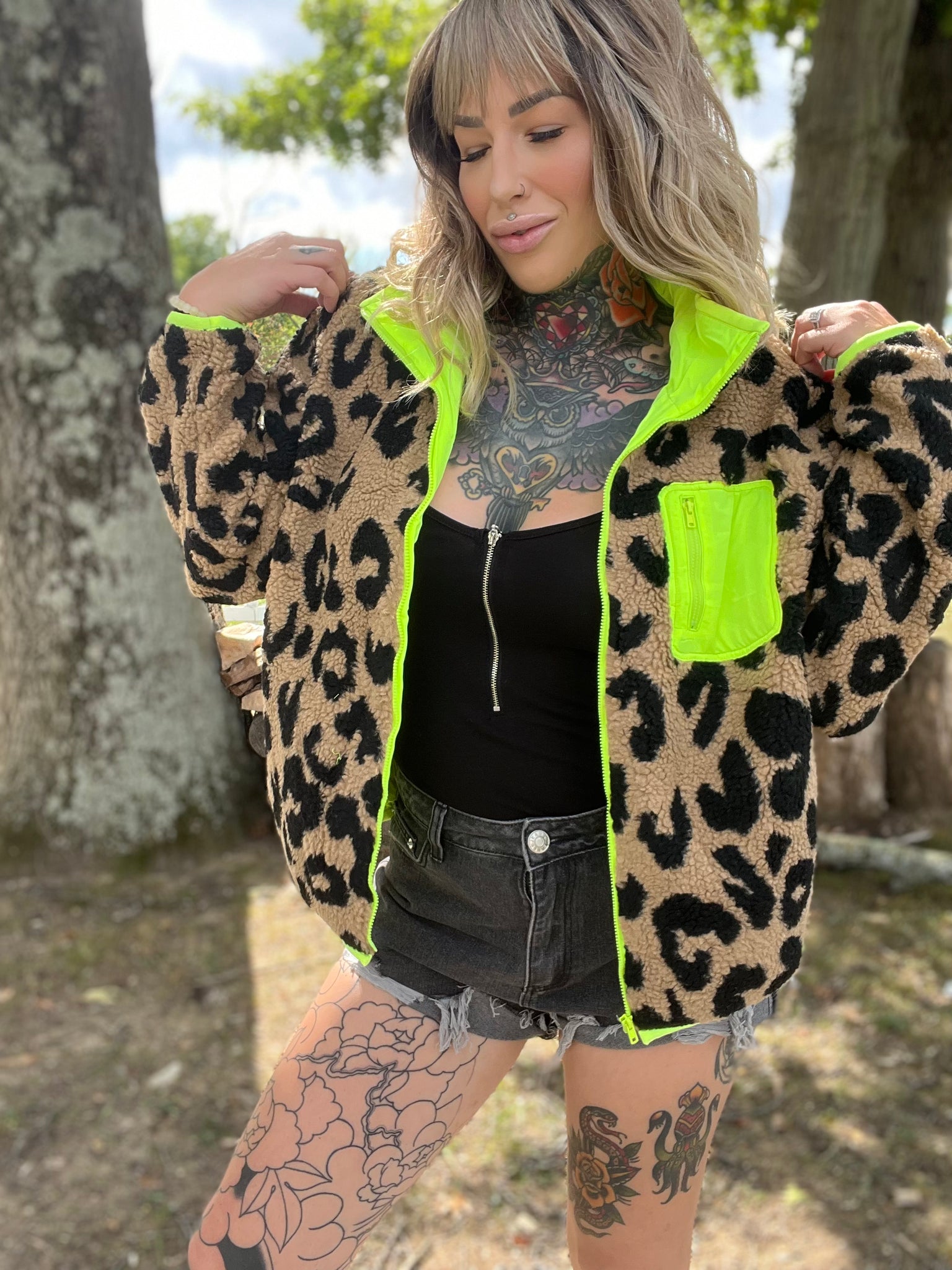 You're An Animal Leopard Fleece Jacket