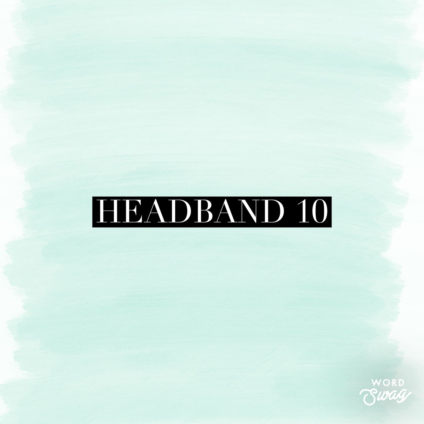 Headband 10