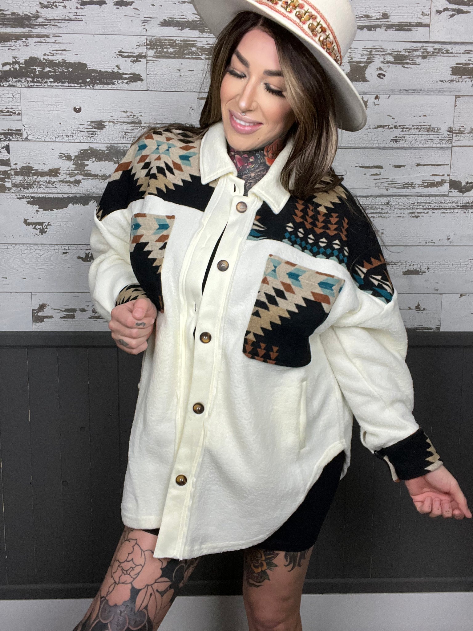 Winter Rodeo Aztec Sherpa Jacket